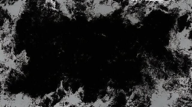 Abstract Grunge Border Overlay - Black and White Texture Transition