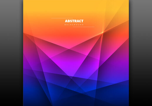 Abstract Geometric Background with Vibrant Color Gradient