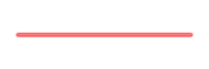 glowing red neon horizontal line isolated on transparent background © Shahinur