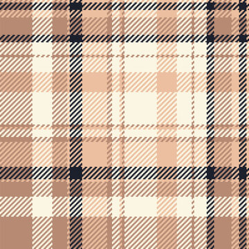 Decoration textile tartan vector, knot texture check seamless. Everyday pattern background plaid fabric in orange and cornsilk colors.