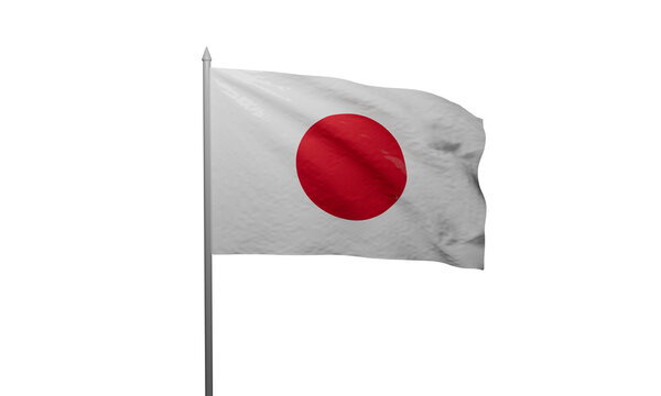 japan flag isolated on transparent PNG