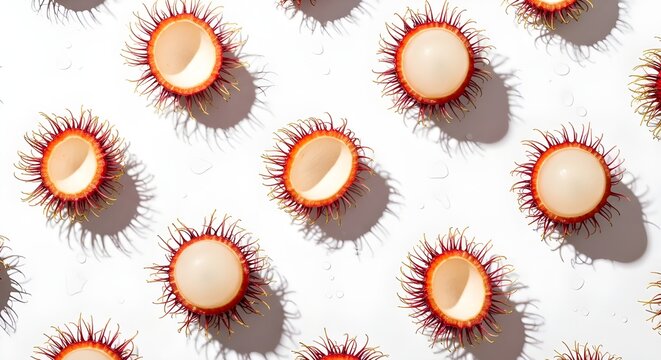 close-up of vibrant red sea urchins on white background for marine biology and coastal ecology themes
