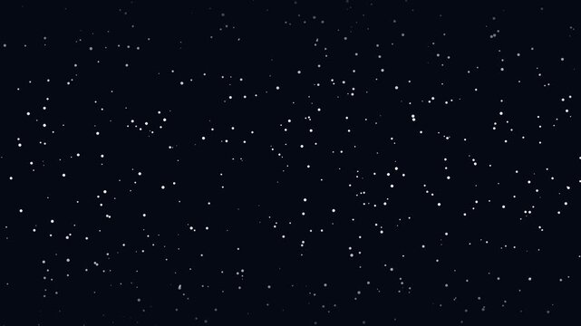 A seamless loop of animated white particles drifts against a dark blue background, creating a sense of gentle motion.