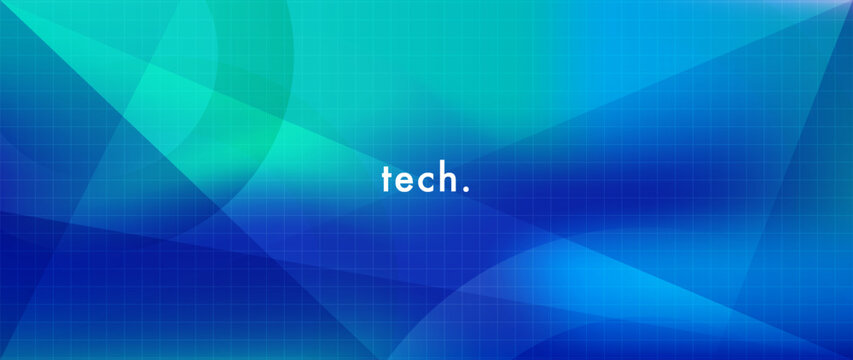 Abstract technology gradient background with smooth blue and green color transitions and soft light waves. Clean modern design for digital interfaces, AI, data visualization, tech branding
