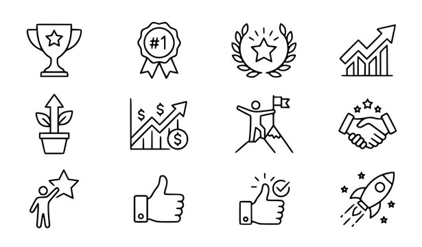 set of icons for design
