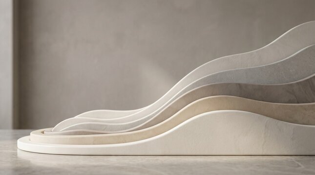Subtle upward growth concept with minimal abstract elevation