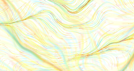Dynamic abstract artwork with flowing lines in yellow and blue hues. Perfect for modern design and b © vegefox.com