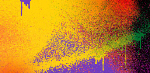 Fragment of colorful graffiti painted on wall, abstract urban background. Bold spray paint vector art for creative street style design and modern backdrops, posters, banners, social media. © Anatoliy