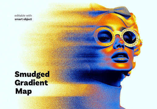 Smudged Gradient Map Effect