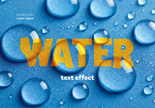Water Drops Photo Effect