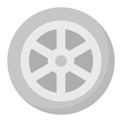 Obraz premium Car Wheel Vector Icon which can easily modify or edit