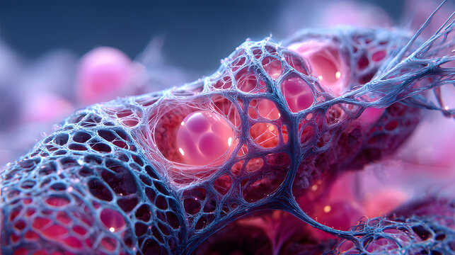 Cell tissue biology microscopy membrane network fluid macro science
