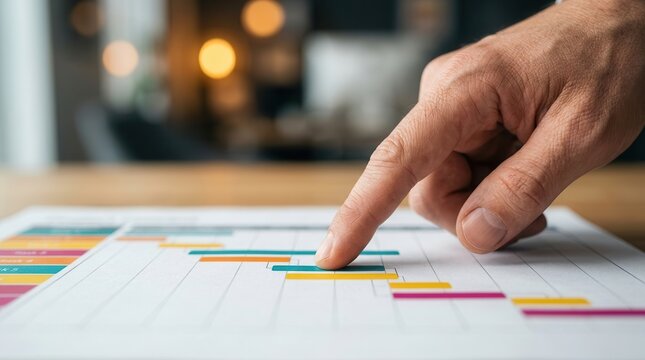 A professional coordinating resources and timelines to deliver projects successfully.