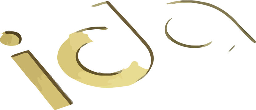 Gold embossed text showing the word ida on a clean white textured paper surface representing luxury branding and professional graphic design