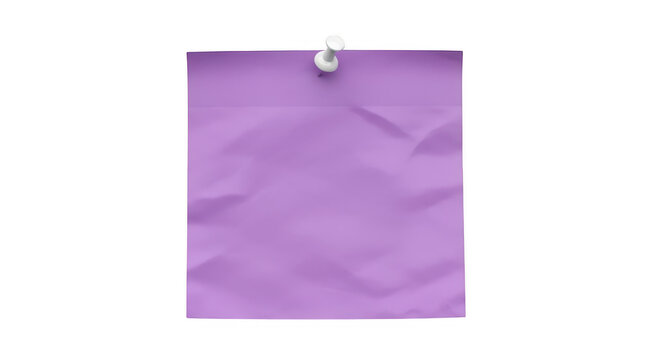 Purple fabric pouch hanging on hook