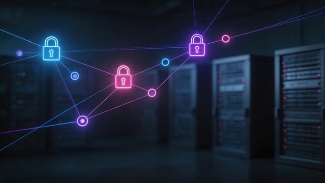Data security network in server room