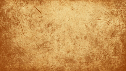 Fototapeta premium Brown scratched vintage paper texture background with scratches and marks grunge design element