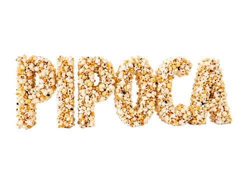 Popcorn written as PIPOCA
