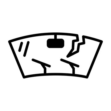 Cracked Windshield Icon