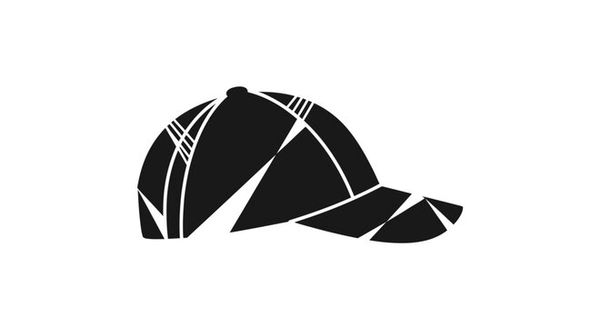 Black and white baseball cap design.
