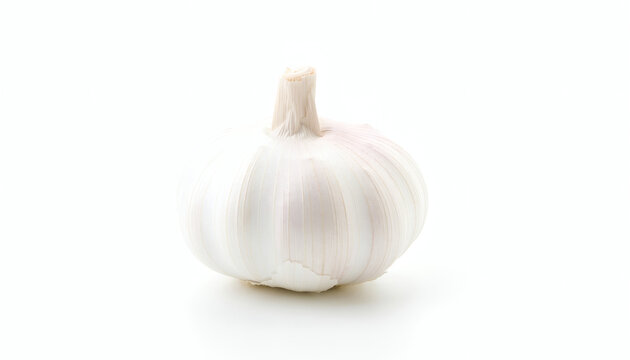 Whole garlic bulb isolated