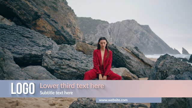 Broadcast Text Shadow Lower Third 3 &ndash; Dynamic Typography Shadow Animation, Titles, Lower Thirds, Logo, Transitions and Promo Elements for TV and Media
