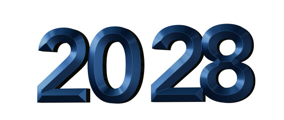 2028 New Year celebration graphic, perfect for calendars, greetings, and promotions. Mode © vegefox.com