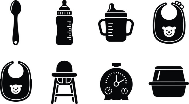 A collection of classic maritime and sailor icons with anchors and hats Vector