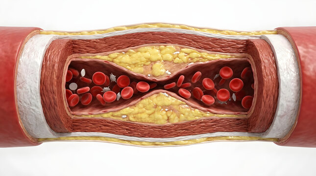 Blocked Artery Cholesterol Plaque