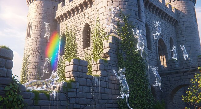 Amazing Alliteration of Glass Cats Climbing a Castle Wall