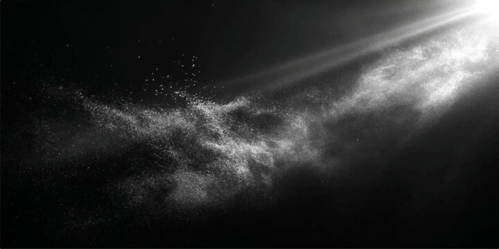 A dark x-ray image of a human skull merges with a smoky cloudscape and deep blue textures to create a dramatic stormy backdrop of light and motion