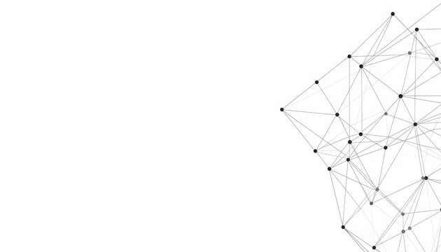 Abstract network connection data structure with connection abstract structure technology information internet communication geometric background minimalist analysis algorithm molecule