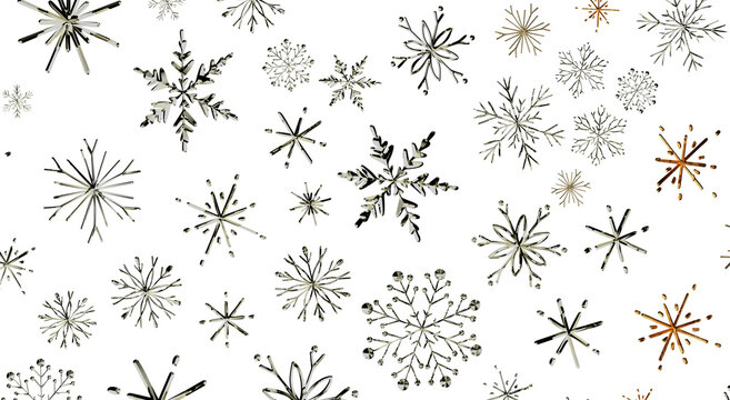 Decorative snowflake pattern on white background for winter and holiday projects. Perfect for Chris
