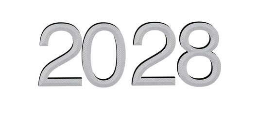 2028 year text in a modern design, perfect for new year greetings and future concepts. Ce © vegefox.com