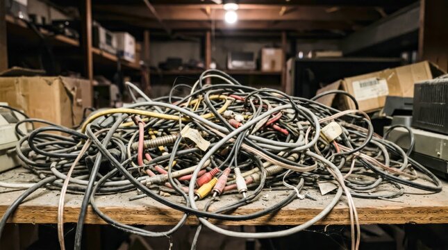 messy table, dirty dishes, utensils, meal, dinner, wine glass, eaten, food remnants, table setting, eating, leftovers, dining, chaotic, cluttered, home, indoor, dark, mood, cinematic, melancholic, sti