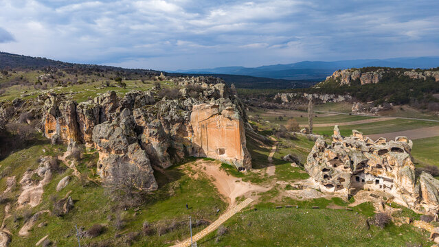 Phrygian Valley (Frig Valley) in Afyonkarahisar, Turkey &ndash; Ancient Rock Formations
