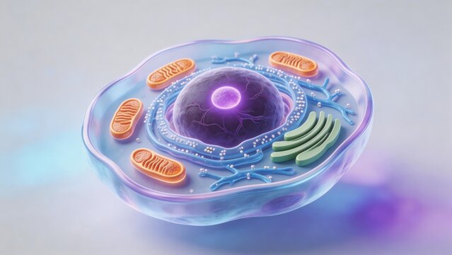Cellular structure with organelles