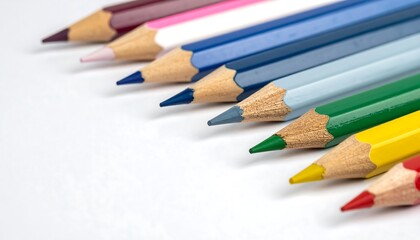Obraz premium Colored Pencils Row.