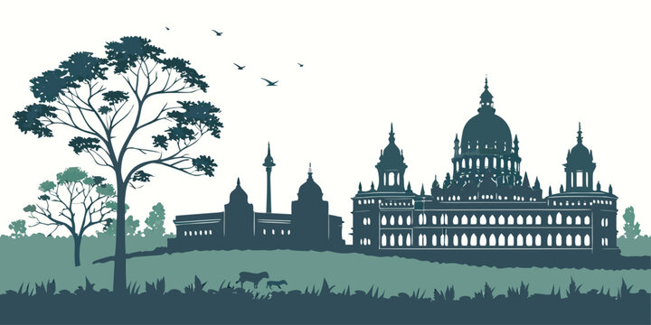 Bangalore Vector Skyline | Digital Download India Tech City Wall Art