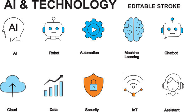 AI, artificial intelligence, robot, chatbot, automation, machine learning, cloud computing, data security, IoT, smart assistant, digital brain, technology, innovation, future, cyber, network, processo