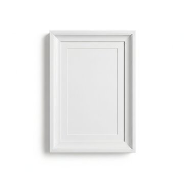 A white rectangular frame with a raised border is centered on a plain white background.