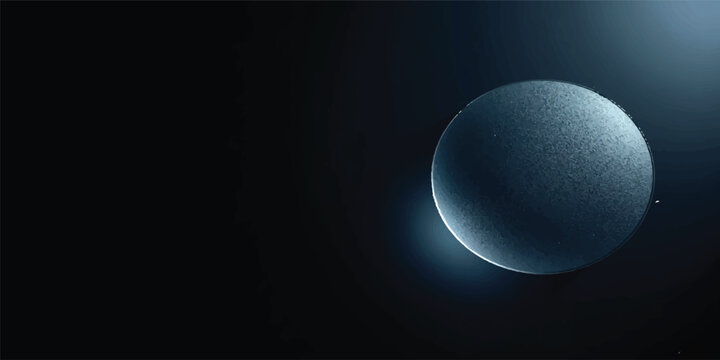Moon and planet Earth in space with stars, solar system and cosmic universe illustration