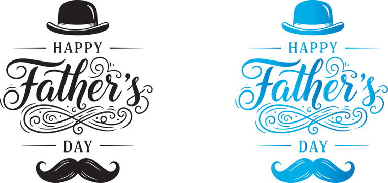 set of vector mustache
