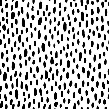 Vector seamless pattern with hand drawn leopard spots. Cute design for textile, backgrounds, wallpaper, wrapping paper, digital prints.