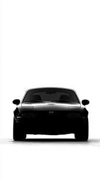 Mazda MX-5 Miata / Eunos Roadster &ndash; Frontansicht eines klassischen Roadsters im Low-Key-Studio