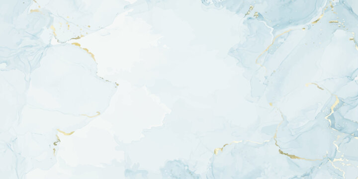 Abstract blue watercolor background with copy space featuring a vintage grunge texture on aged paper with a world map pattern and artistic paint strokes for a retro textured canvas backdrop