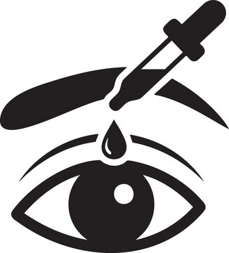 Eyewash Dropper Medical Treatment Vector