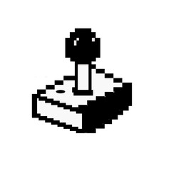 retro video game pixel art icon joystick, game controller, nostalgic 8-bit digital vector graphic design  © Animaflora PicsStock