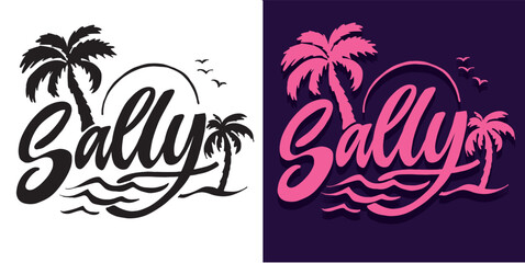 Funny hand drawn doodle lettering quote about summer time. Lettering for t-shirt design, mug print, bag print, clothes fashion. 100% hand drawn vector image. Summer vibes. © jane55