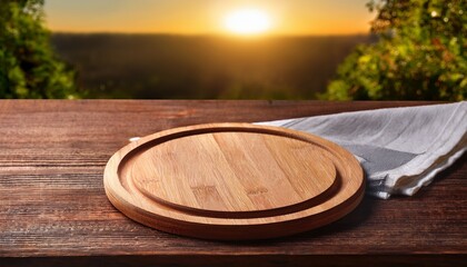 Obraz premium make your next pizza promotions instagram worthy with this rustic pizza board and napkin